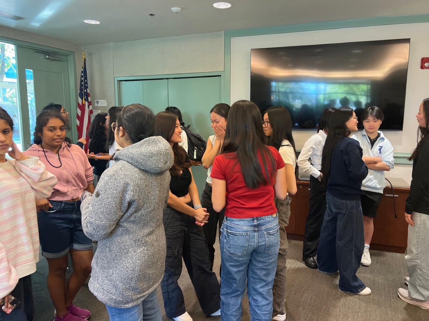 NHA students together at a community event