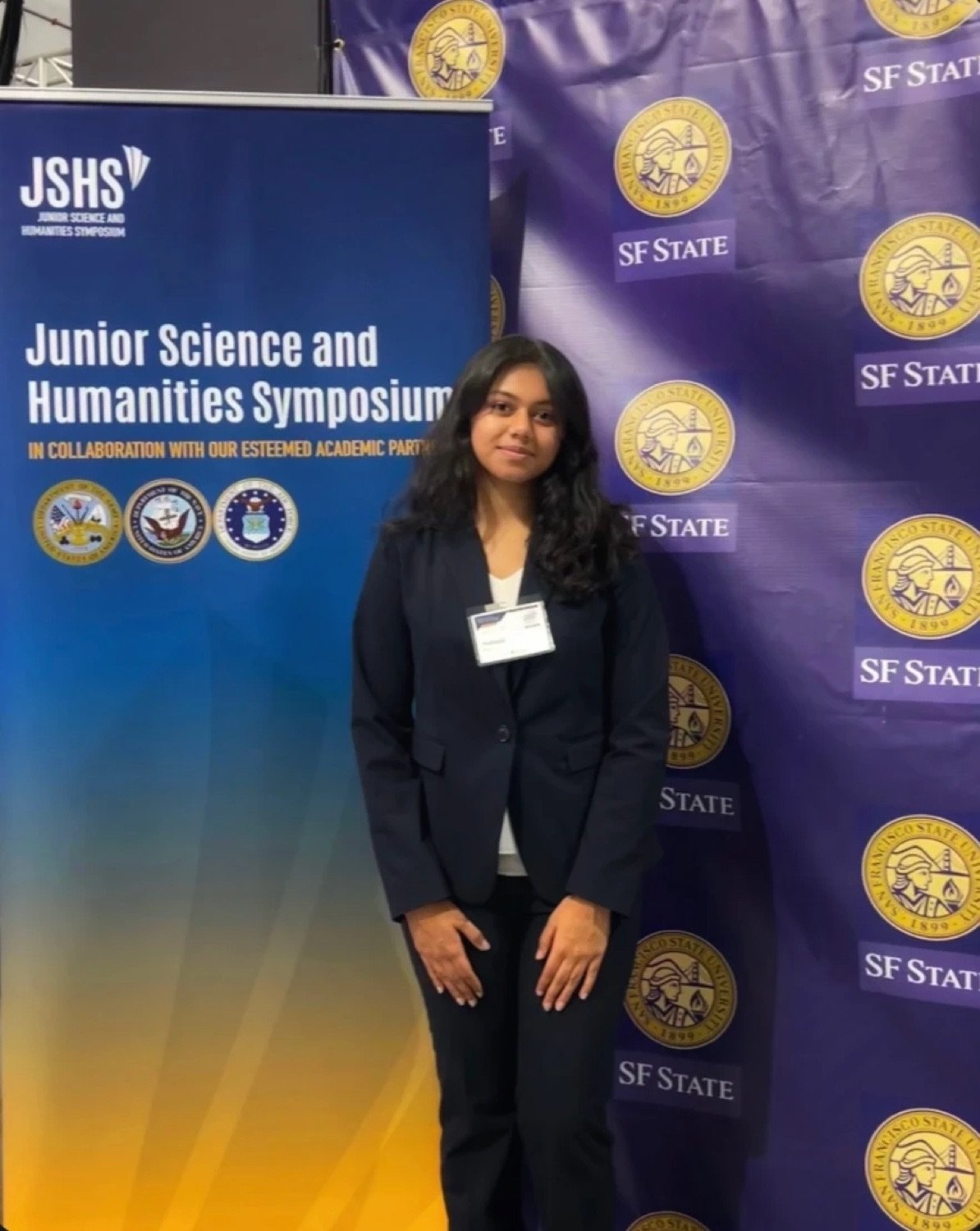 Suhani Gupta at the Junior Science and Humanities Symposium